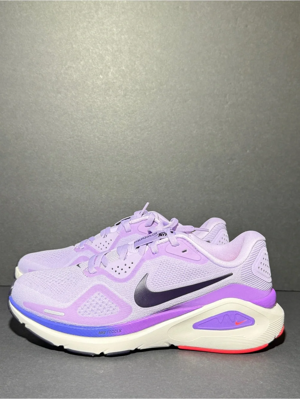 Nike Women’s Running Shoes — Lavender with Black Swoosh and Pink Accents